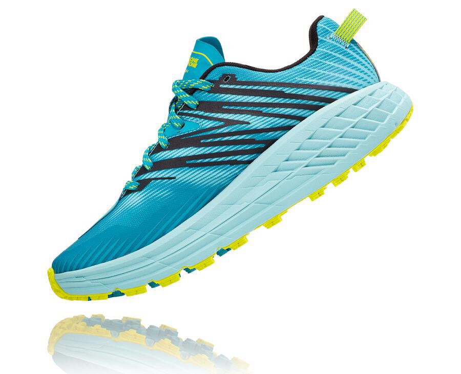 Hoka One One Trail Schoenen Dames - Speedgoat 4 - Turquoise - ON9850641